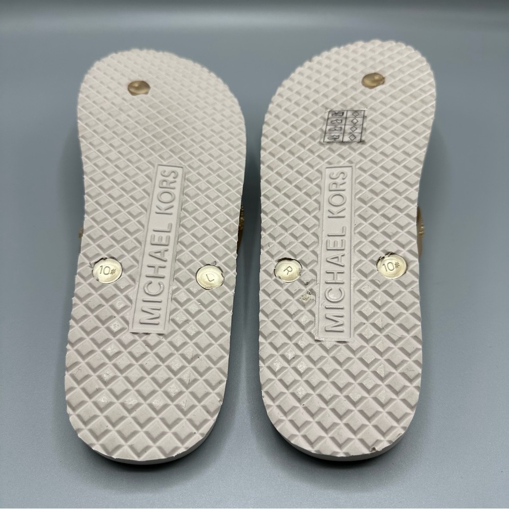 Michael Kors Logo Flip Flops Summer Flats Women’s Size 10M - Picture 7 of 9